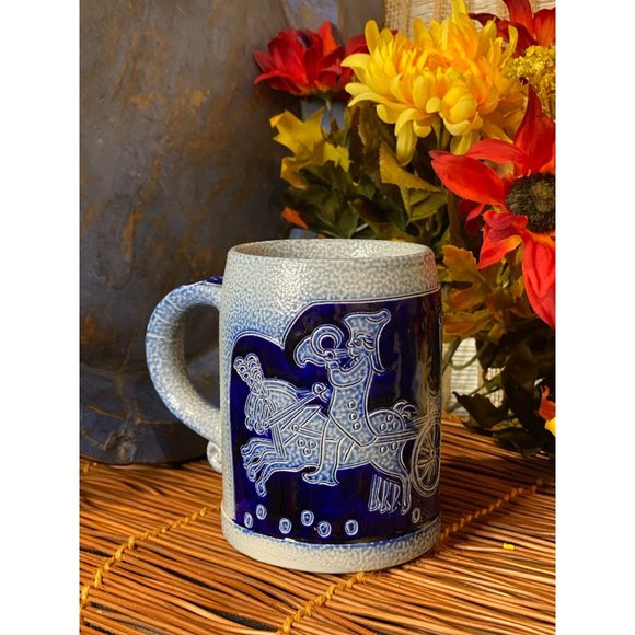 Vintage Reinhold Merkelbach Horn Grenzhausen Beer Stein Mug 426/1